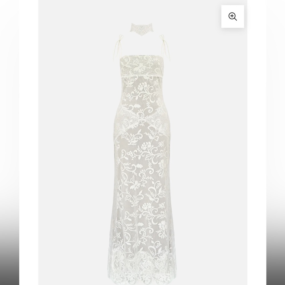 White Lace Dress Perfect for Brides!